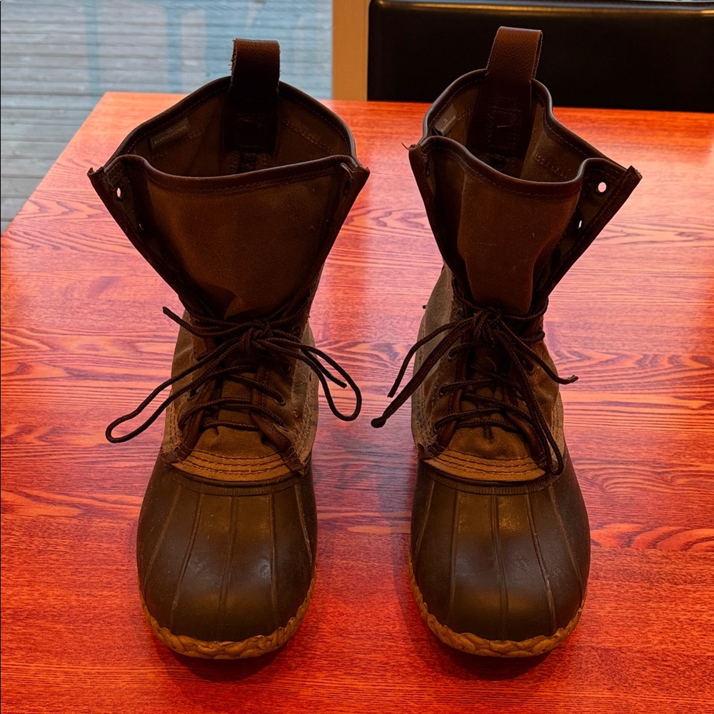 L.L. Bean Men's Dark Brown Rain Boots